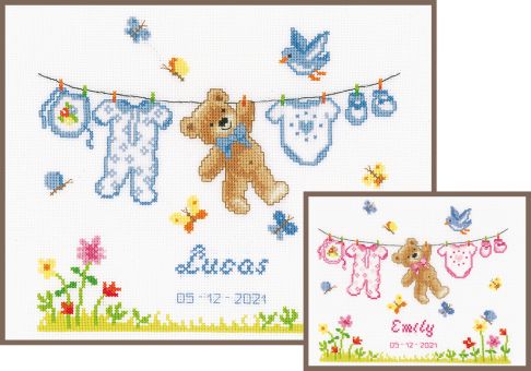 Vervaco - Counted cross stitch kit Baby 