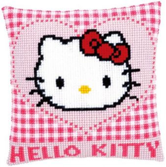 Vervaco Kreuzstichkissen - Hello Kitty in einem Herz 