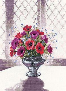 Heritage Stitchcraft - Silver Vase 