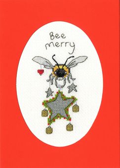 Bothy Threads - Weihnachtliche Grußkarte – Bee Merry 