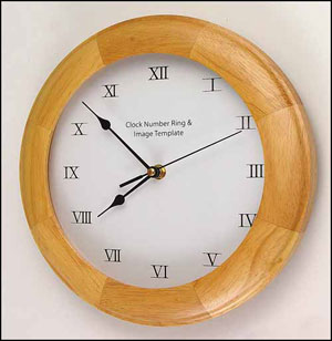 Oak Wall Clock 