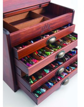 DMC Wooden Collectors Box Includes 1x Skein of all 500 Stranded Cotton Threads