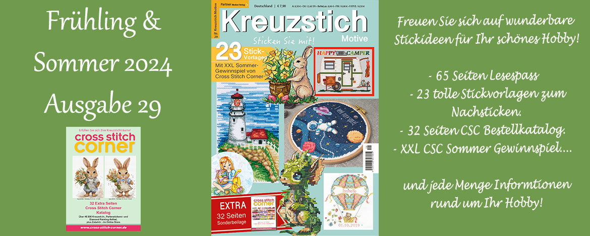 Kreuzstich Motive 29  Frühling/Sommer 2024